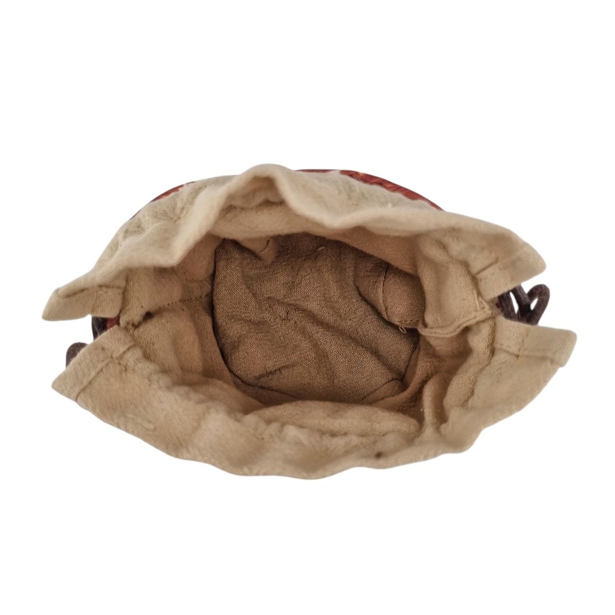 Мешочек "Танец журавлей", бордовый