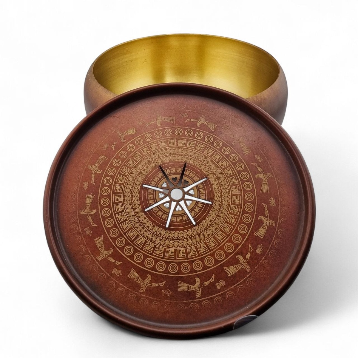 Чапань "Остров чаепития" коричневая