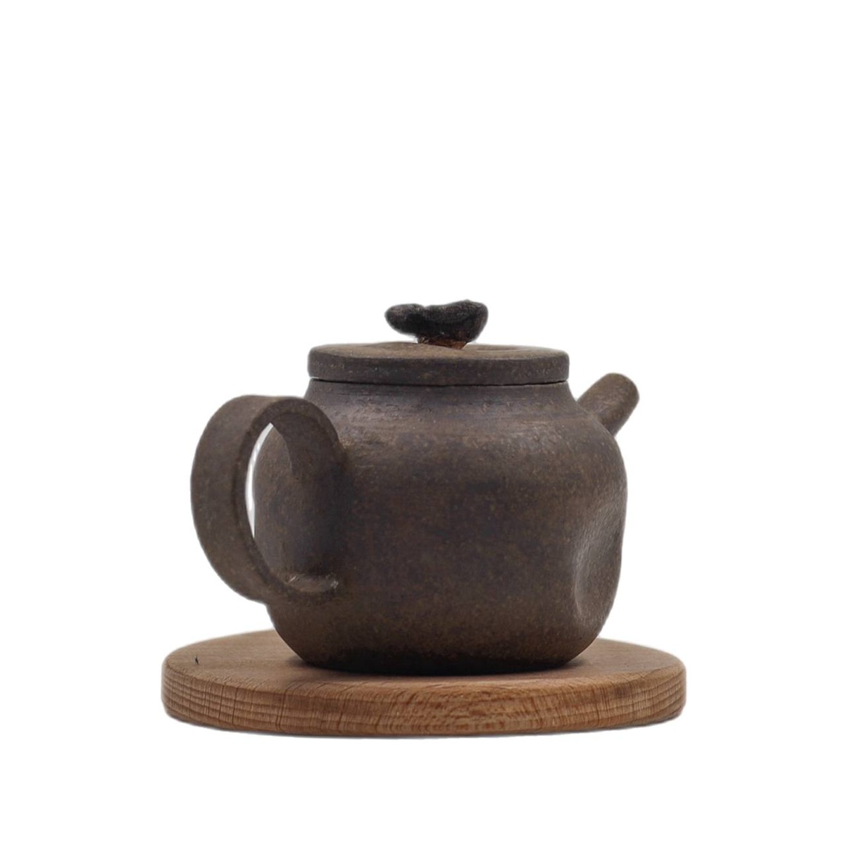 Чайник "Утро понедельника", исинская глина, платина, бронза, 140 мл