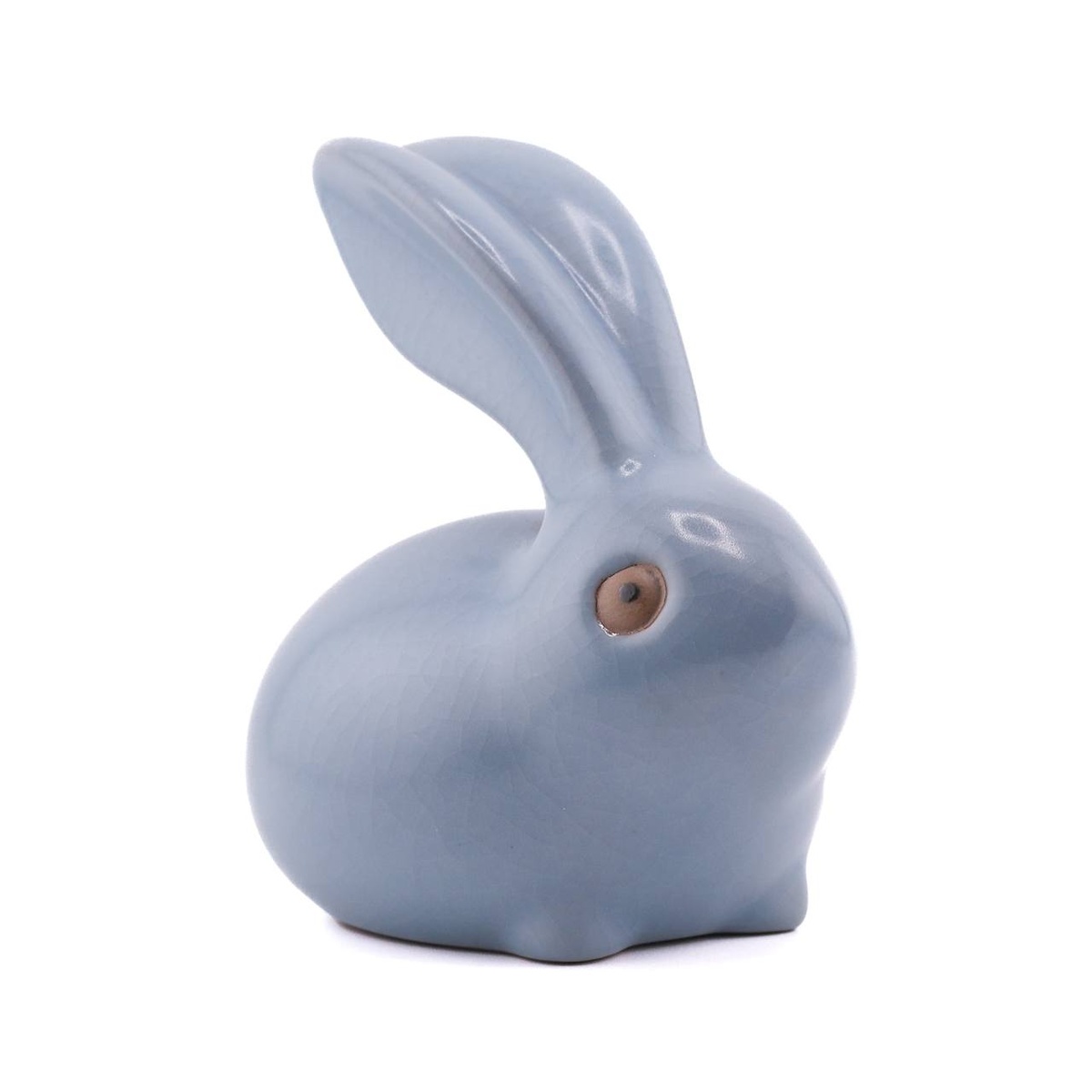 Статуэтка "Заяц длинноухий", селадон, голубой