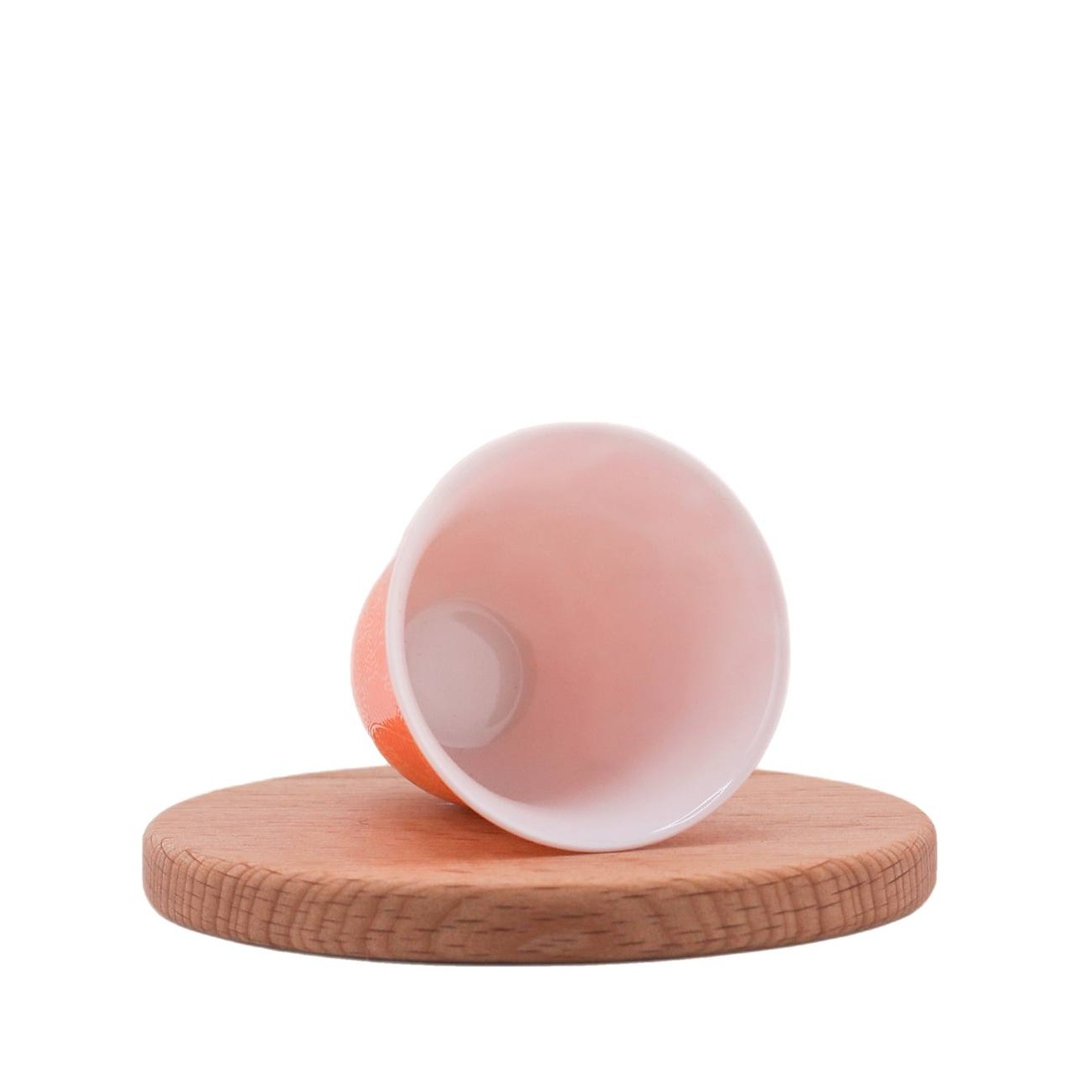 Чашка "Цветущий балдахин" оранжевая, Цзиндэчжэнь, 40 мл