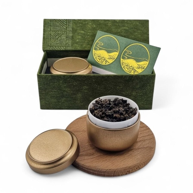 Набор "Две чайницы", зеленая коробка