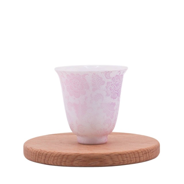 Чашка "Цветущий балдахин" розовая, Цзиндэчжэнь, 40 мл
