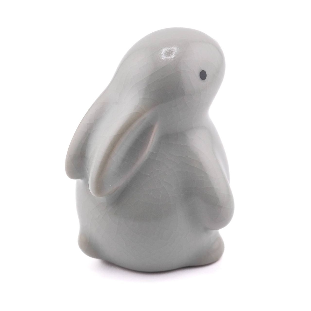 Статуэтка "Заяц", селадон, серый