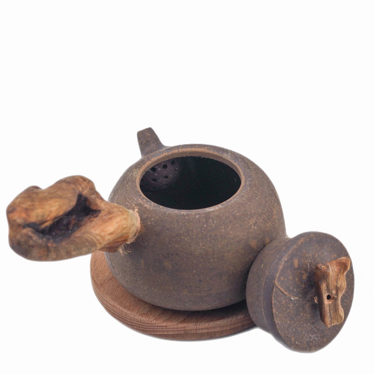 Чайник "Глубина", исинская глина, можжевельник, 170 мл