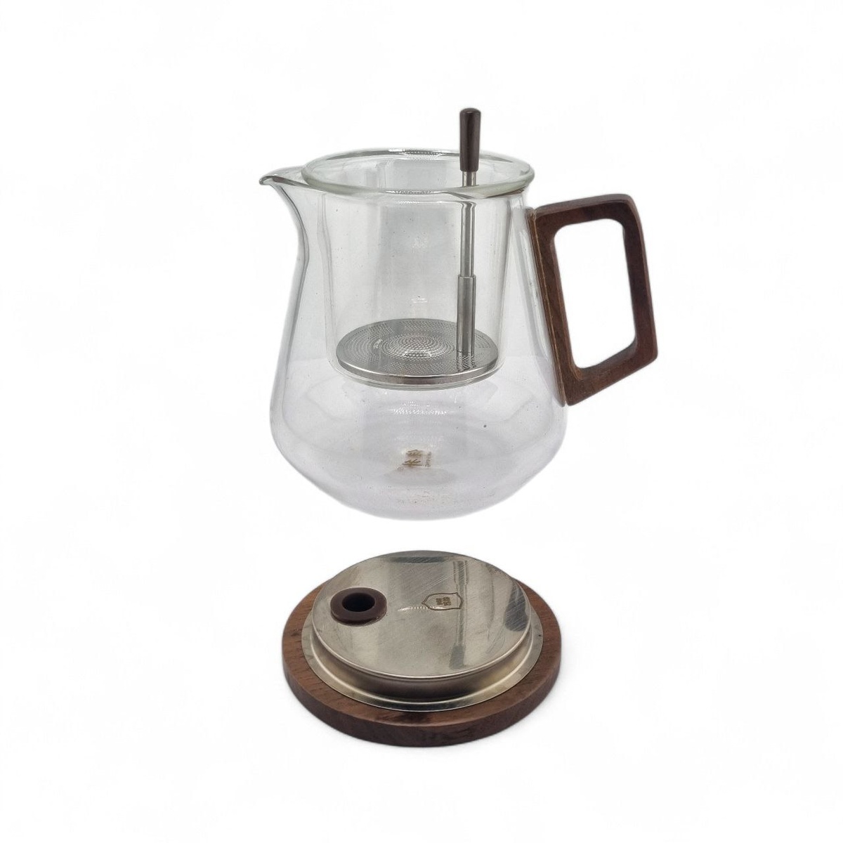 Чайник стеклянный с колбой, 700 мл