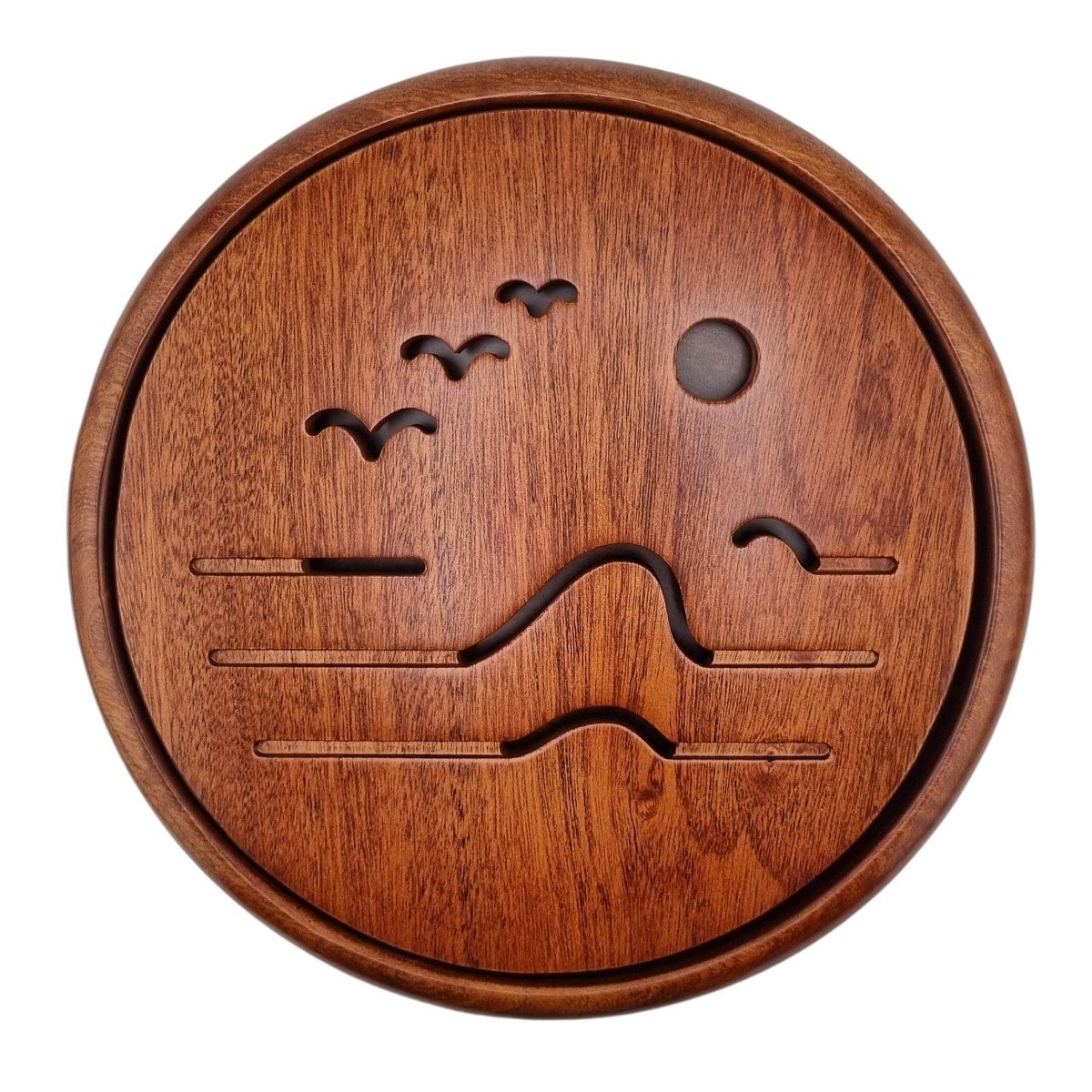 Чапань "Птицы и море" круглая