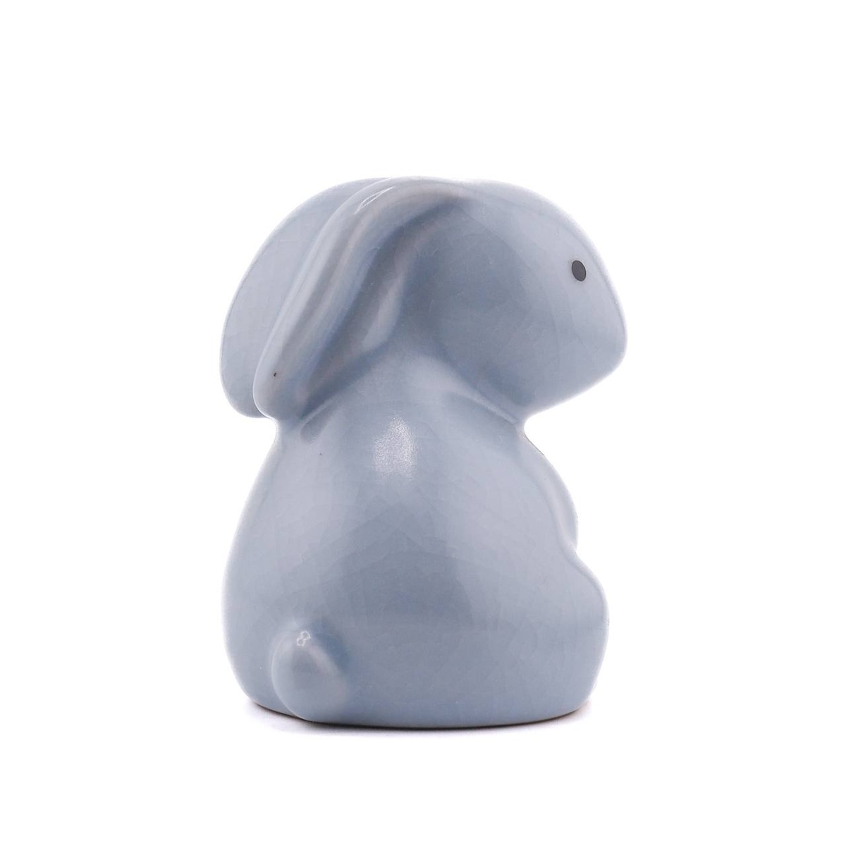Статуэтка "Заяц сидит", селадон, голубой