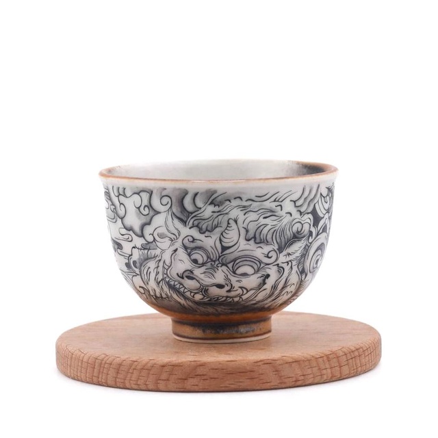 Чашка "Наброски из истории Пьяо", Цзиндэчжэнь, 80 мл