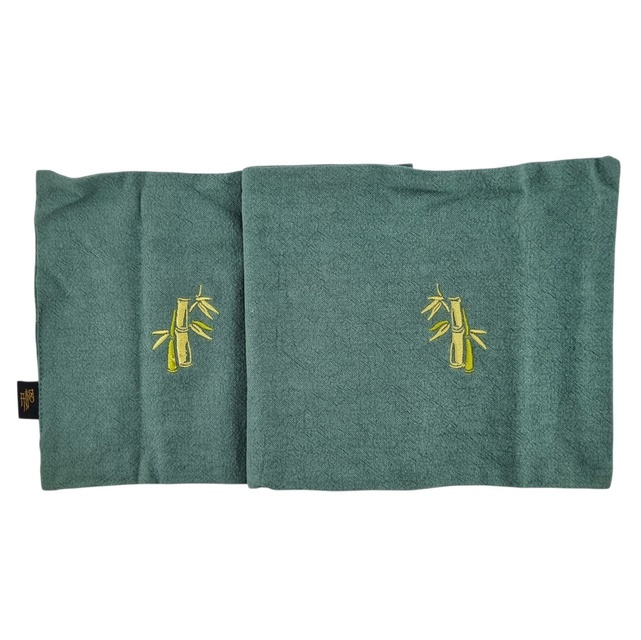 Полотенце "Свиток", зелёное