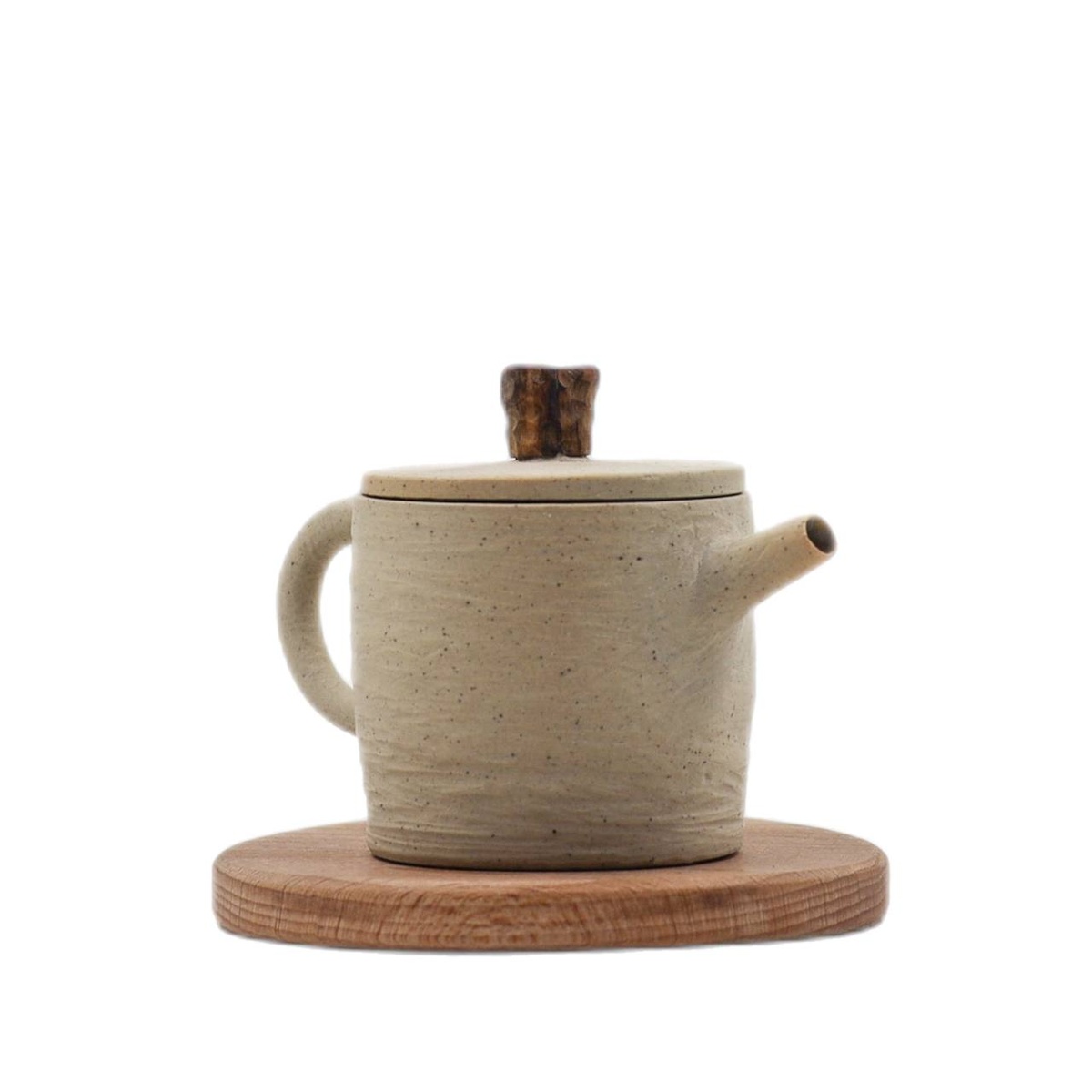 Чайник "Уральский эгоист", уральская глина, платан, 100 мл