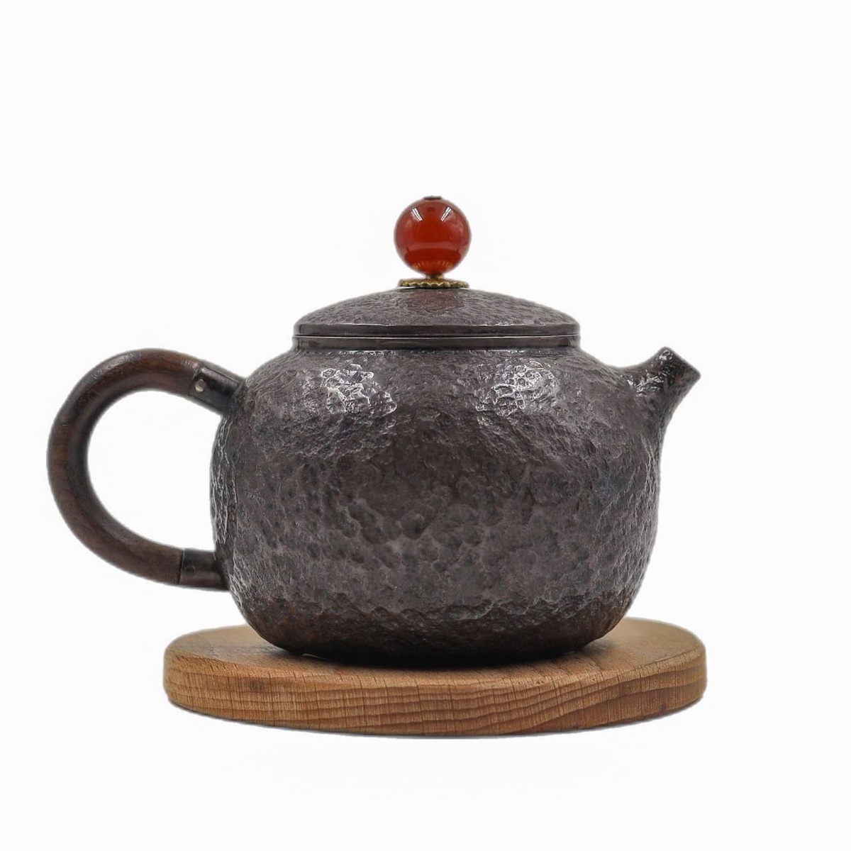 Чайник "Наследие", серебро, гранат, 220 мл