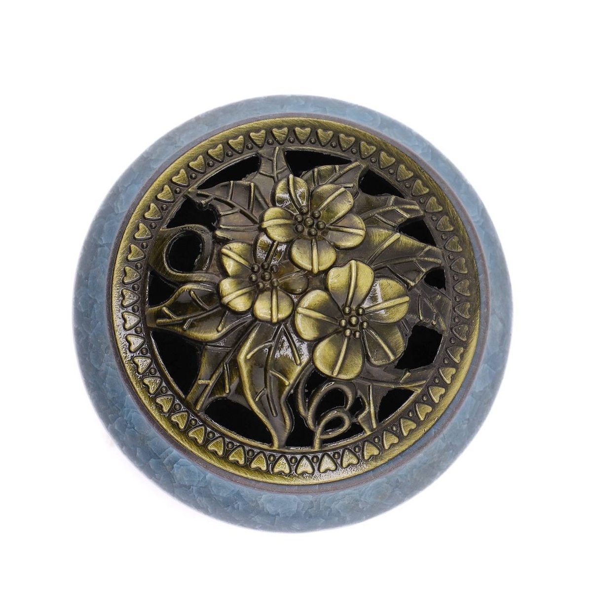 Курильница "Кракле" синяя