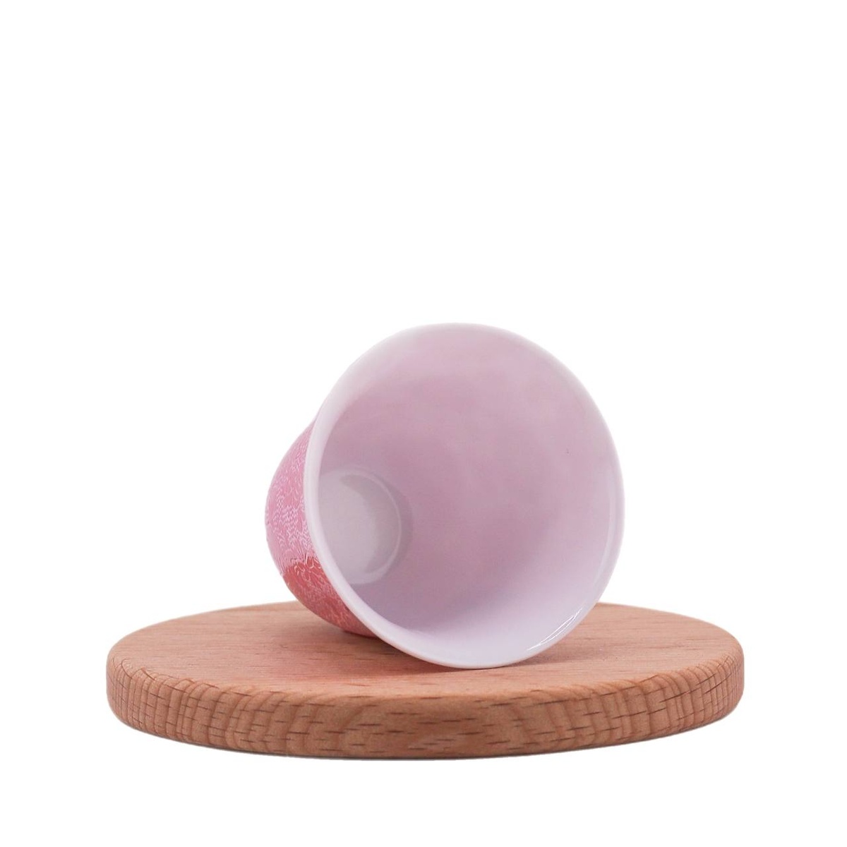 Чашка "Цветущий балдахин" малиновая, Цзиндэчжэнь, 40 мл