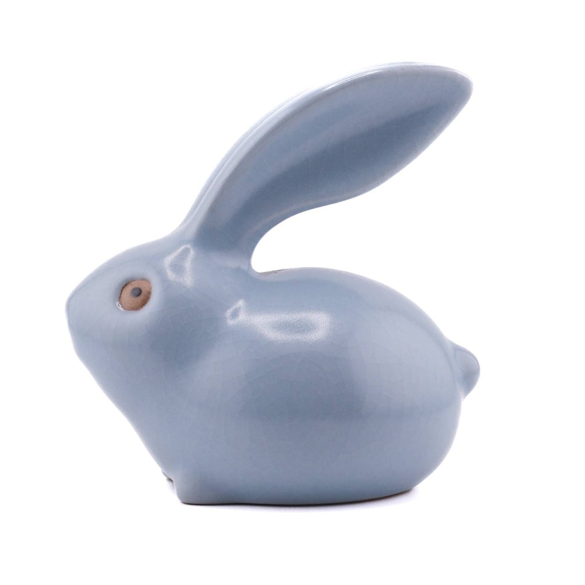 Статуэтка "Заяц длинноухий", селадон, голубой