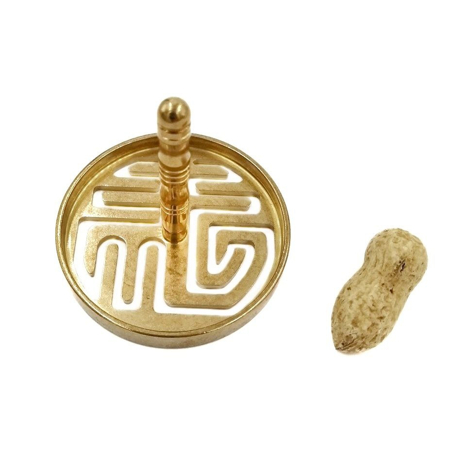 Форма/штамп для укладки благовоний "Фу - счастье", 6cм