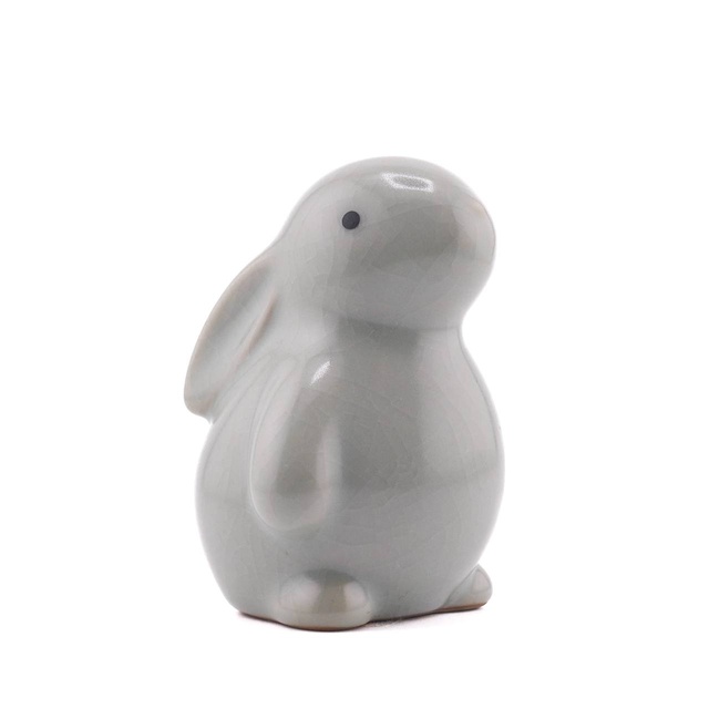 Статуэтка "Заяц", селадон, серый