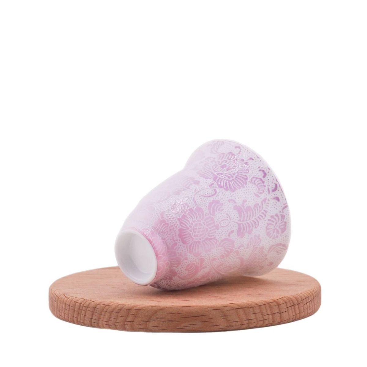 Чашка "Цветущий балдахин" розовая, Цзиндэчжэнь, 40 мл