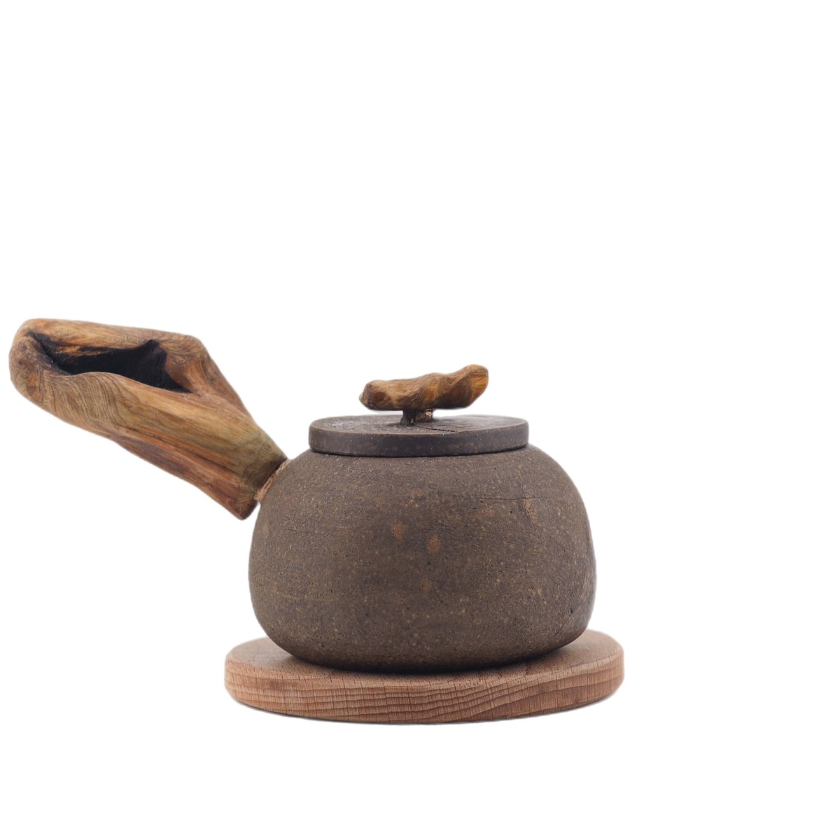 Чайник "Глубина", исинская глина, можжевельник, 170 мл