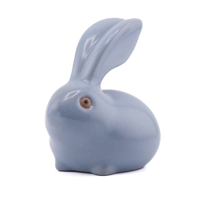Статуэтка "Заяц длинноухий", селадон, голубой