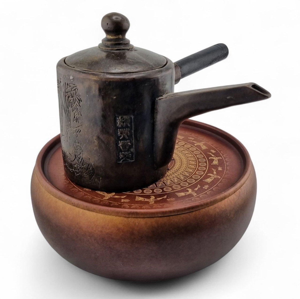 Чапань "Остров чаепития" коричневая