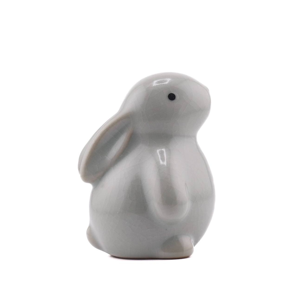 Статуэтка "Заяц", селадон, серый