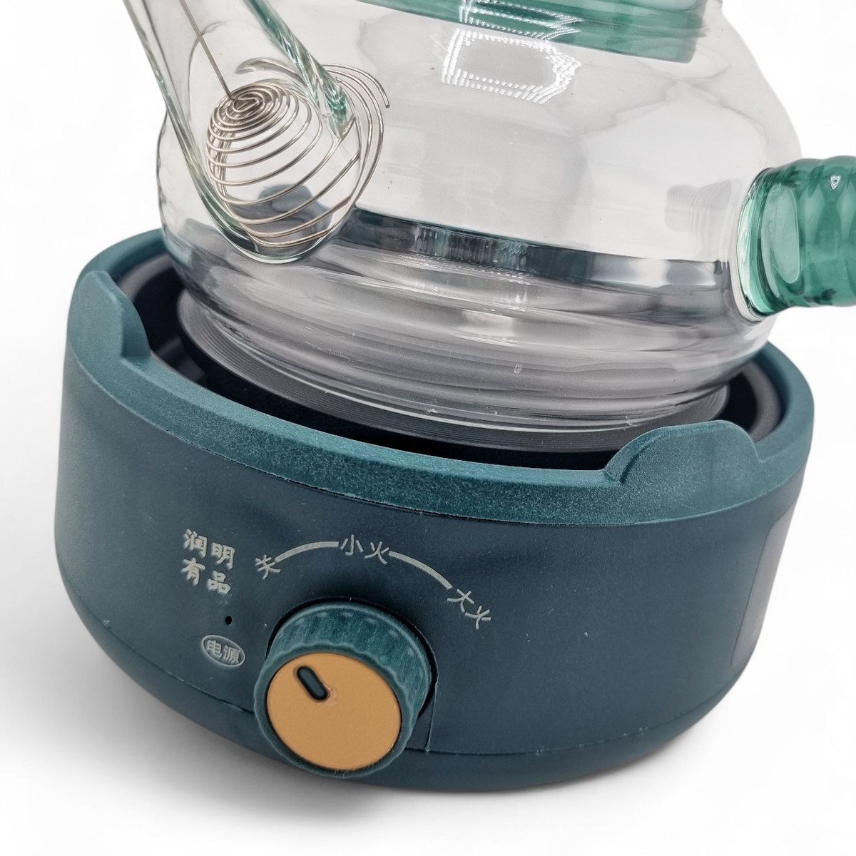 Набор "Чайник стеклянный и плитка"