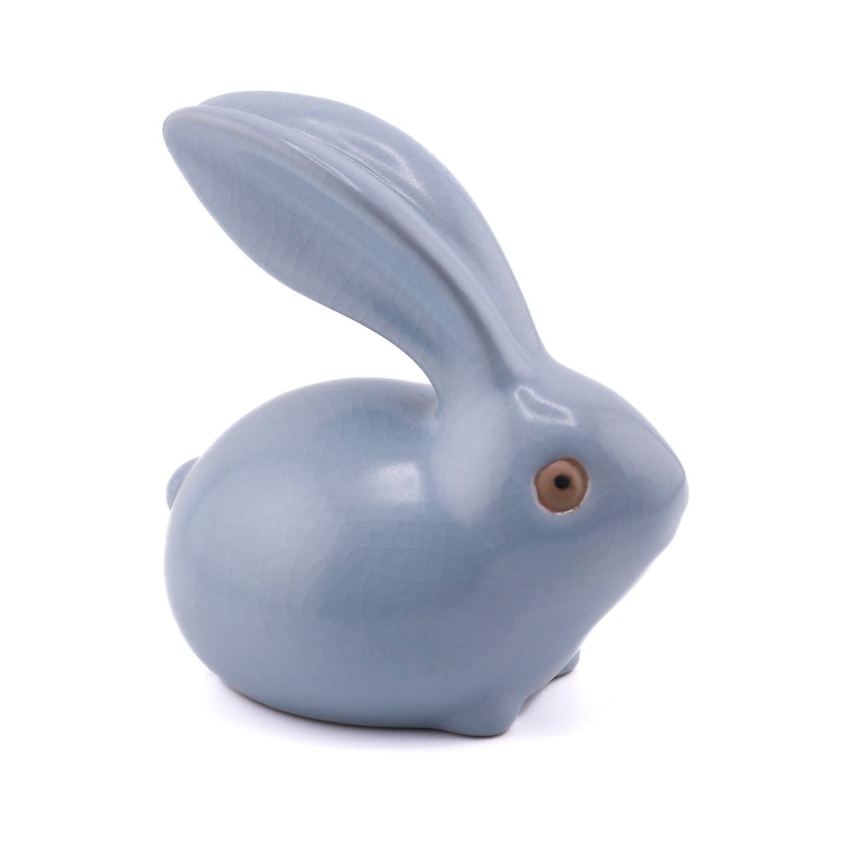 Статуэтка "Заяц длинноухий", селадон, голубой