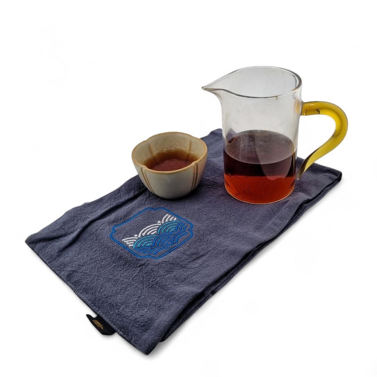 Полотенце "Свиток", серое