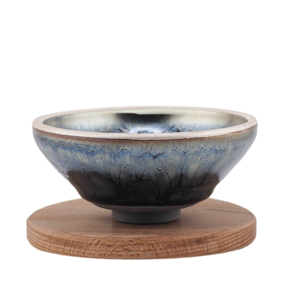 Чашка "Рыба" ручная роспись серебром, 80 мл