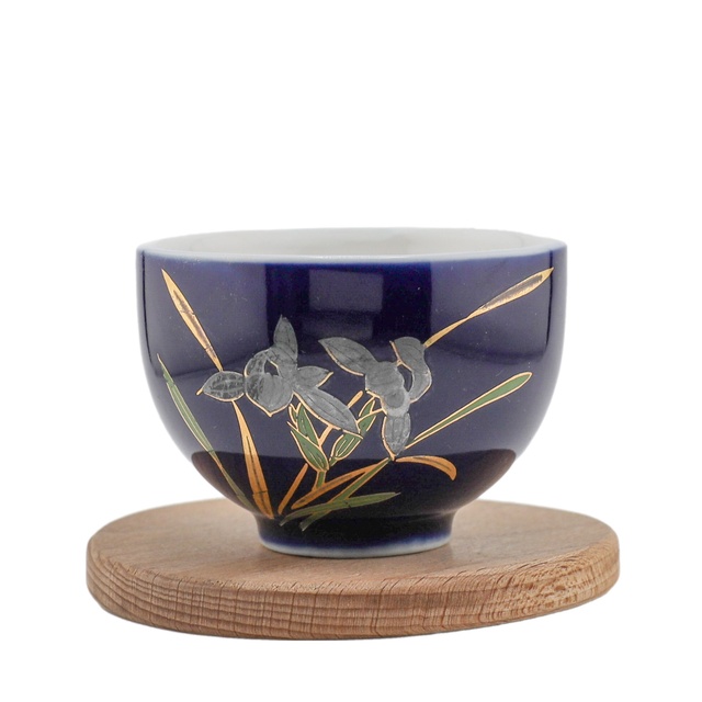 Чашка "Синяя с цветами", 130 мл