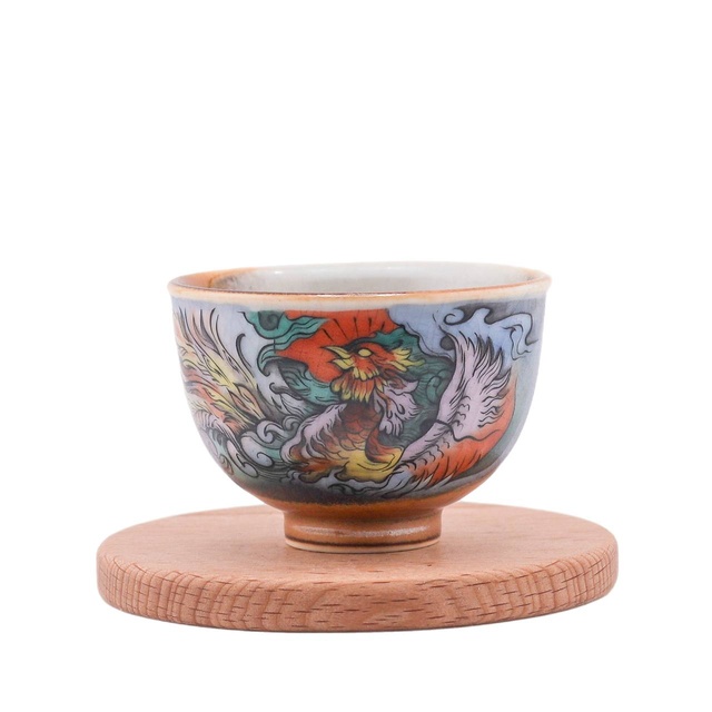 Чашка "Пробуждение феникса", Цзиндэчжэнь, 75 мл